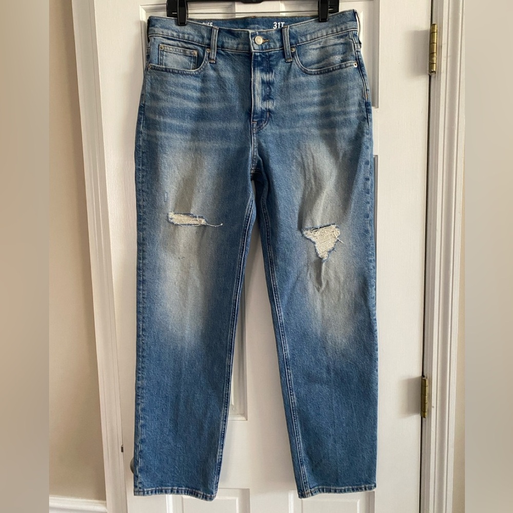 J. Crew, Mid-rise classic straight jeans. 31 Tall. Never worn.